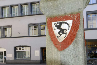 Churer Wappen auf Hauswand