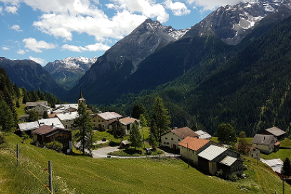 Panorama der Region Albula
