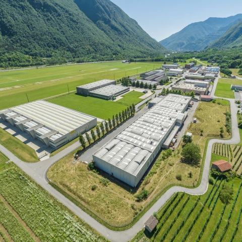 Industriezone San Vittore Luftaufnahme