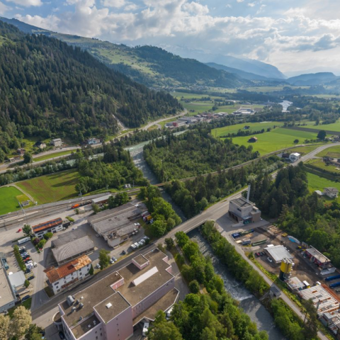 Panorama der Region Surselva