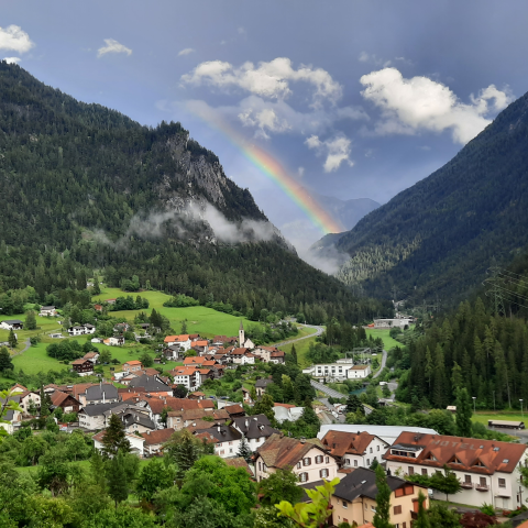 Panorama der Region Albula