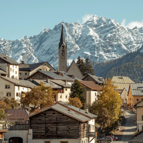 Panorama der Region Engiadina Bassa / Val Müstair