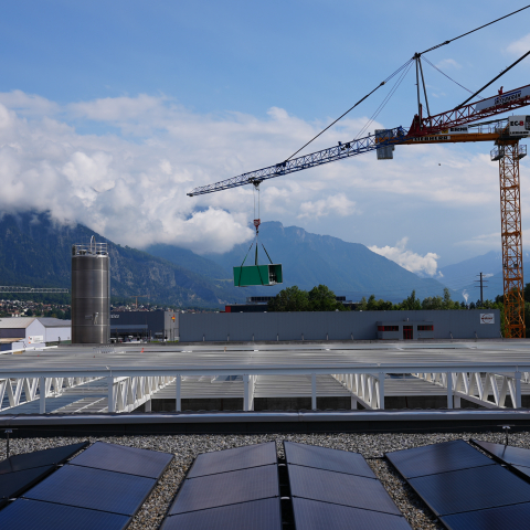 Baustelle in Landquart Graubünden
