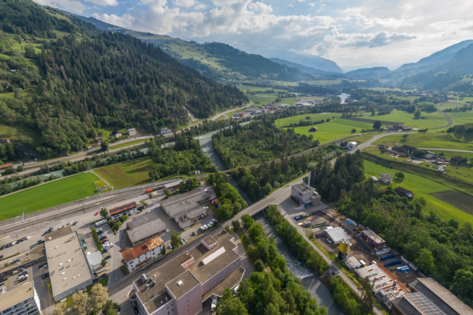Panorama der Region Surselva