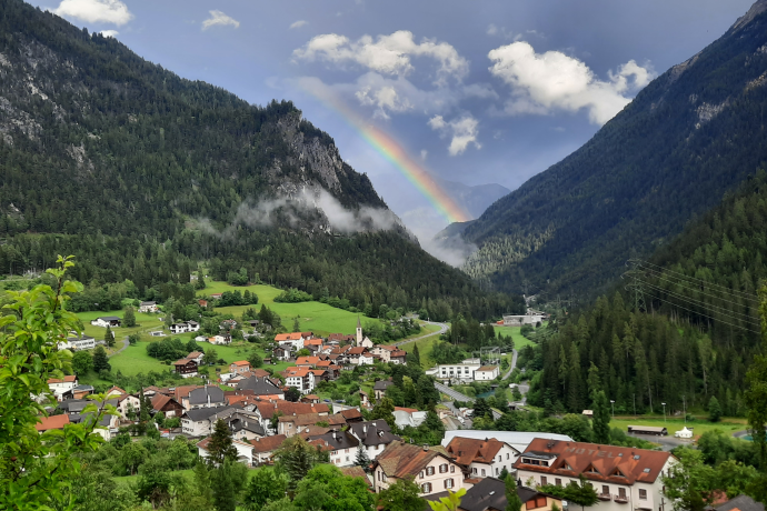 Panorama der Region Albula