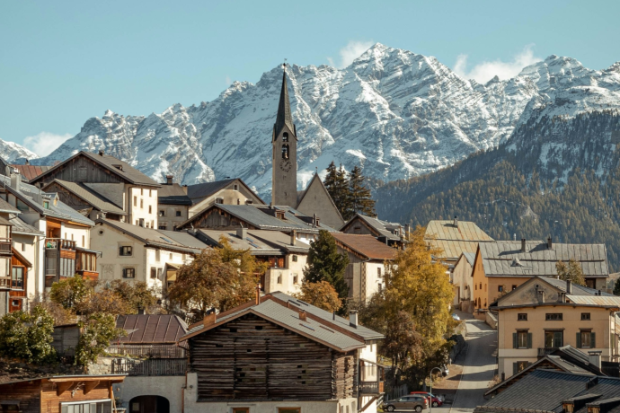 Panorama der Region Engiadina Bassa / Val Müstair