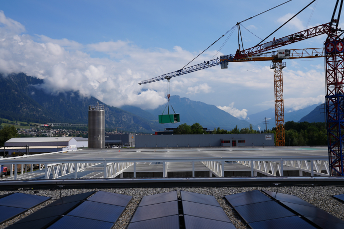 Baustelle in Landquart Graubünden