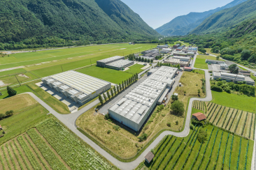 Industriezone San Vittore Luftaufnahme
