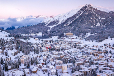 Panorama von Davos