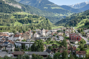 Panorama der Region Surselva