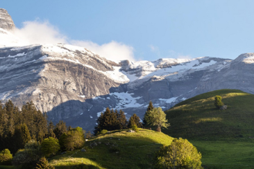 Panorama der Region Surselva