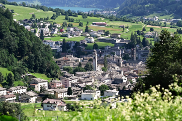 Panorama der Region Bernina