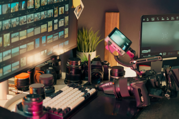 Filmstudio mit Kameraequipment